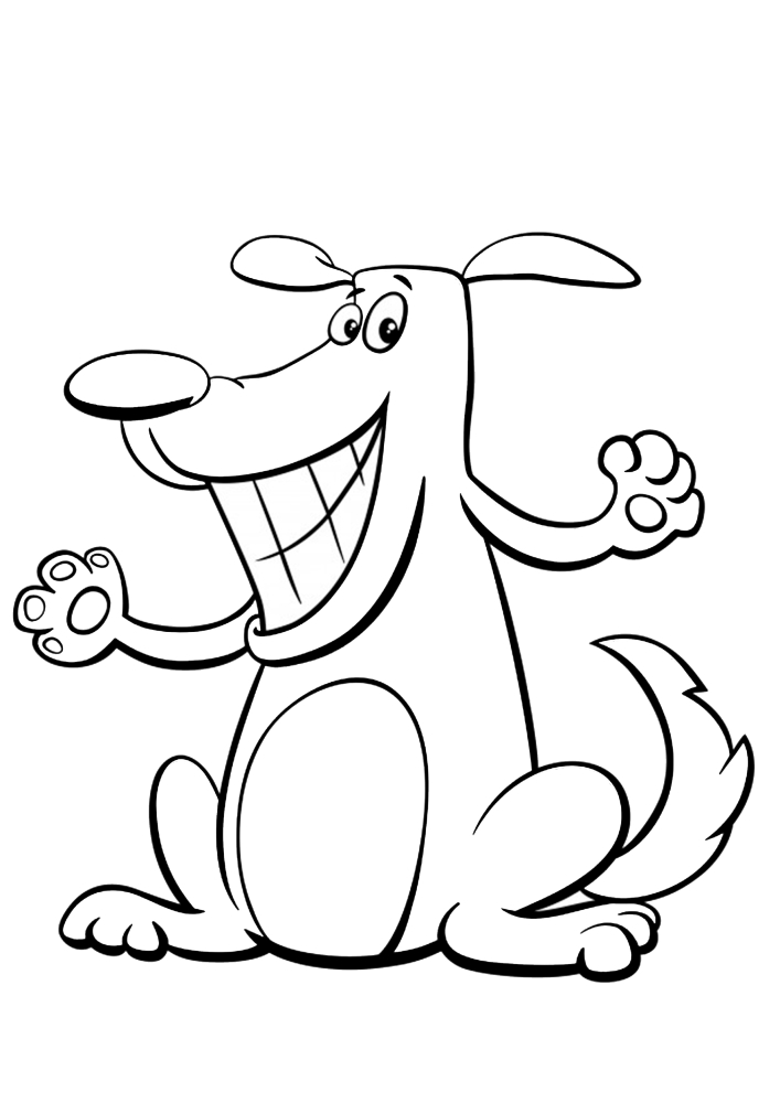 The dog from the cartoon